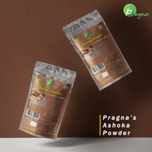 Pragna’s Ashoka Powder helps in managing problems related to menstruation (periods) like irregular periods, stomach pain, cramps, etc. - Image 2